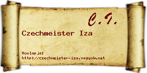 Czechmeister Iza névjegykártya